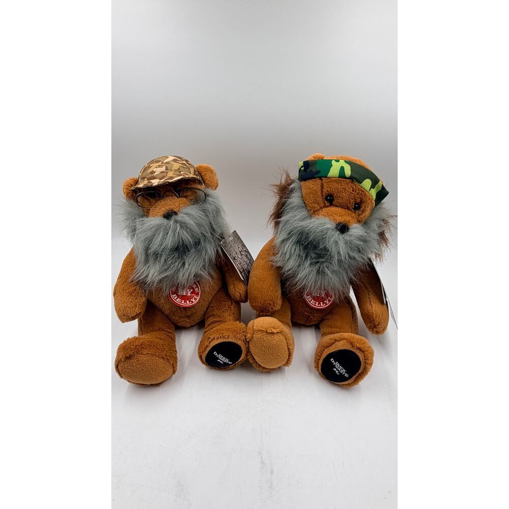 DUCK DYNASTY Uncle Si And Phil Teddy Bear 11" Plush Duck Commander A&E